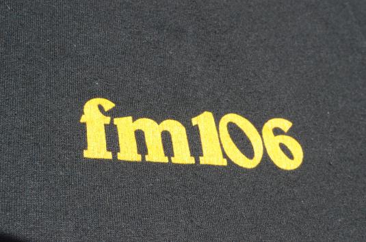 Vintage 1980s WELE FM 106 Black T-Shirt XL