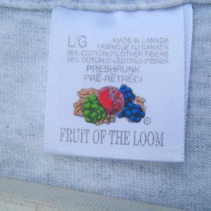 Vintage 1992 Montreal 350th Fete Canada Gray Cotton T-Shirt