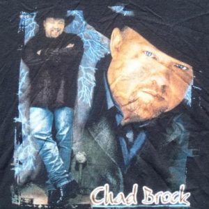 Vintage 1990s Chad Brock Country Concert Tour Black T-Shirt