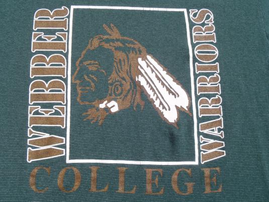 Vintage 1980s Webber Warriors T Shirt L