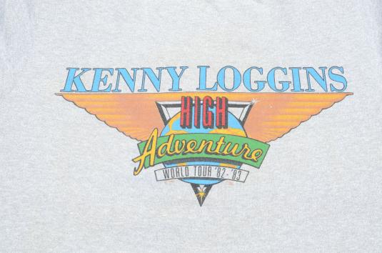 Vintage 1982 Kenny Loggins Concert Tour Gray T Shirt S/M