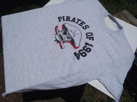 Vintage 1994 Pirates of 1994 School Heather Gray T-Shirt XL