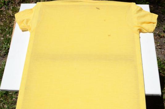 Vintage 1970s Primo Beer Hawaii Yellow Tourist T ShirtS/M