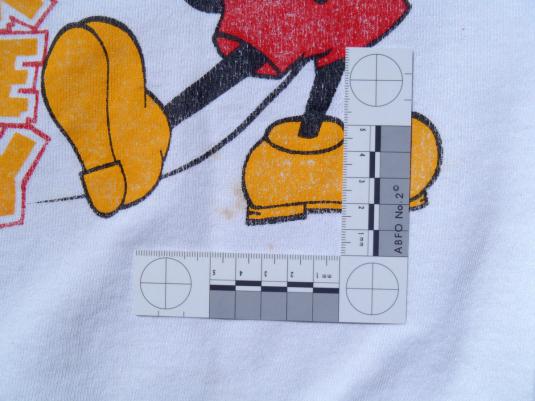 Vintage 1980s Mickey Mouse Disney Florida White Sweat Shirt