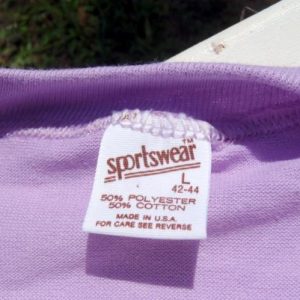Vintage 1980s Lavender VOA Volleyball Association T-Shirt L