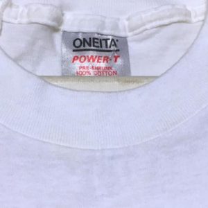 Vintage 1980s Butterfly Florida Citrus Label White T-Shirt L