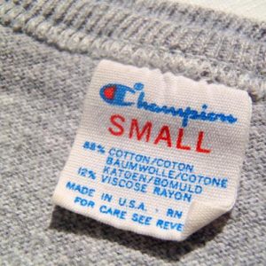 Vintage 1980s West Point Prep Champion Gray Rayon Blend T-Shirt S