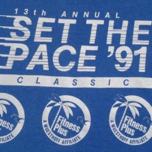 Vintage 1991 "Set the Pace" Run T Shirt M