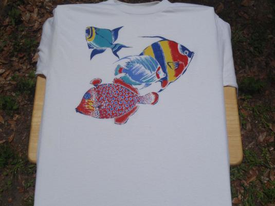 Vintage 1970s Tropical Fish T-Shirt