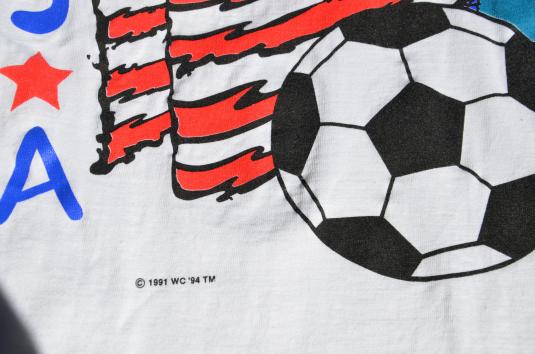 Vintage 1994 World Cup Orlando Soccer White T-Shirt XL