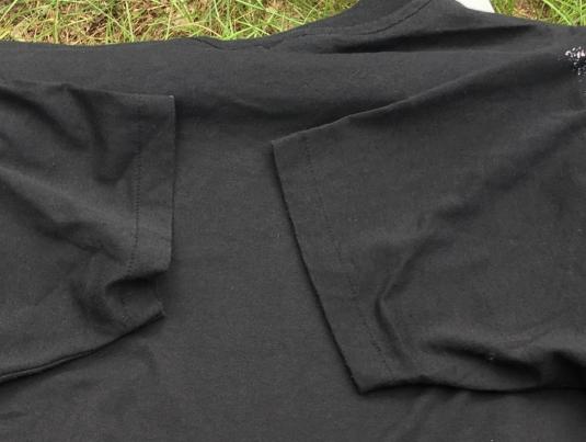 Vintage 1990s Pastel Spin Art Black T-Shirt XL Hanes
