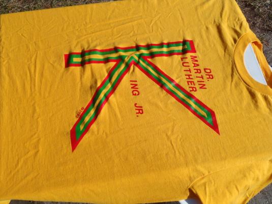 Vintage 1990s Martin Luther King Yellow T-Shirt L