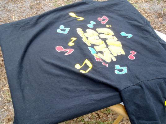Vintage 1990 Black Five Guys Named Moe Musical Cotton T-Shirt L