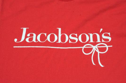 Vintage 1980s Red Jacobson’s Department Store T Shirt M