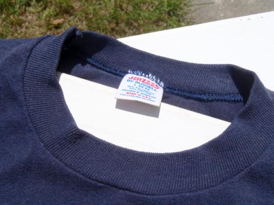 Vintage 1980s Punta Gorda Fire Department Navy Blue T-Shirt