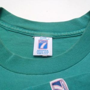 Vintage 1990s Aqua Miami Dolphins Cotton Throwback T Shirt L