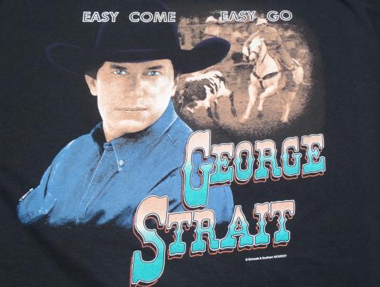 Vintage 1993 George Strait Easy Come Easy Go Tour T-Shirt XL
