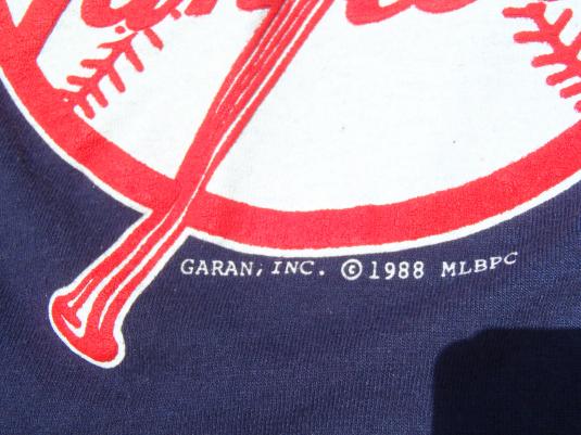 Vintage 1980s New York Yankees Baseball MLB Blue T-Shirt L