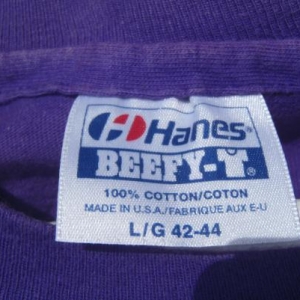 Vintage 1990 Purple Clearwater Beach T-Shirt L