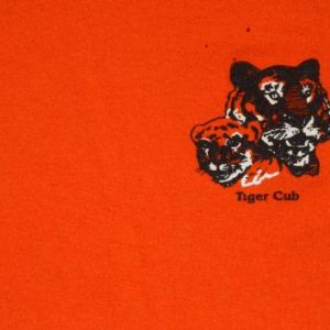 Vintage 1990s Boy Scouts Tiger Cub Orange Ringer T-Shirt L