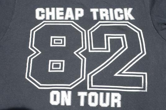 Vintage 1982 Cheap Trick Concert Tour Black T Shirt M