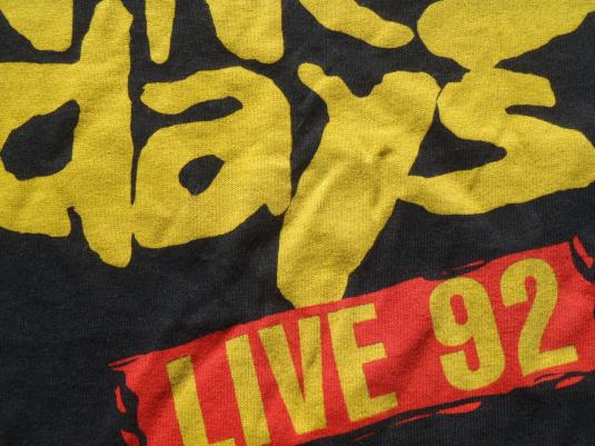 Vintage 1992 These Days Live 92 Black Cotton T Shirt XL