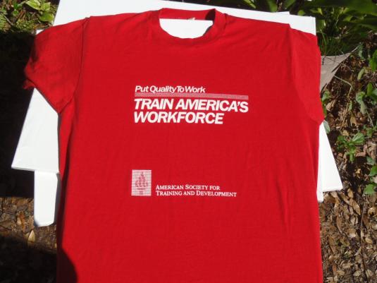 Vintage 1980s Train America’s Workforce T-Shirt XL