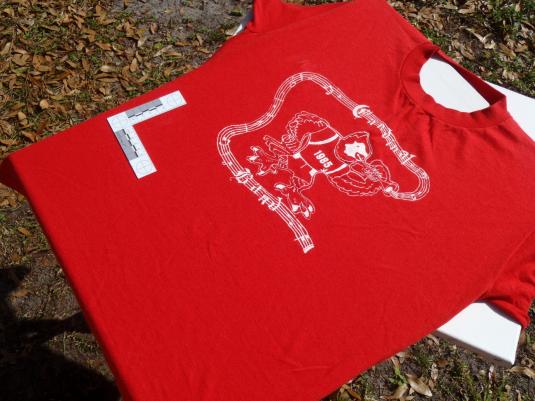 Vintage 1985 Cardinal Band Red T Shirt L