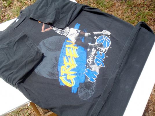 Vintage 1980s Black Orlando Magic Sidney Green T-Shirt XL