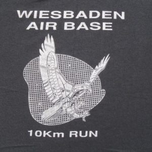 Vintage 1980s Wiesbaden Air Base 5K Run T-Shirt M