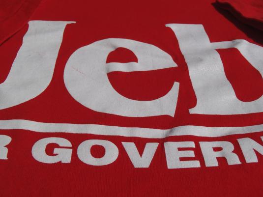 Vintage 1998 Jeb Bush for Governor T Shirt M