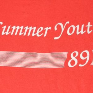 Vintage 1989 Summer Youth 89 Red T ShirtL/XL