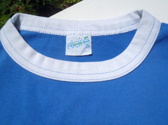Vintage 1980s Blue “My Bowling Stinks” Skunk Jersey T Shirt L