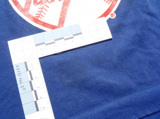 Vintage 1980s Blue and White New York Yankees Jersey T Shirt