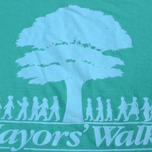 Vintage 1980s Mayors Walk Aqua T-Shirt XL