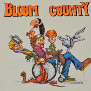 Vintage 1986 Bloom County Comic Strip Beige T-Shirt M