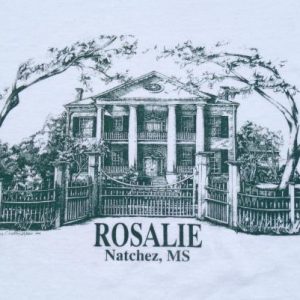 Vintage 1990s Rosalie Natchez Mississippi Souvenir T-Shirt