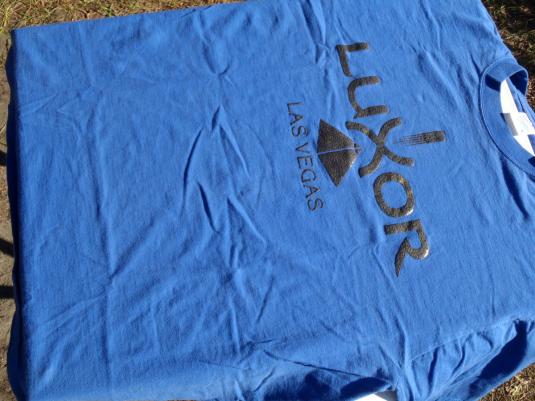 Vintage 1990s Luxor Las Vegas Blue Souvenir T-Shirt L
