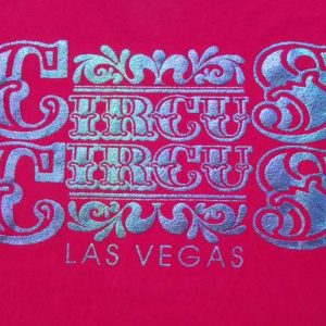 Vintage 1980s Pink Circus Circus Las Vegas Logo T Shirt XL