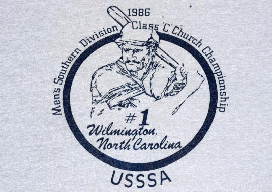 Vintage 1986 Softball USSSA Heather Gray Sports T-Shirt XL