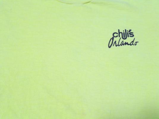 Vintage 1990s Yellow Chili’s Orlando Cotton T-Shirt L