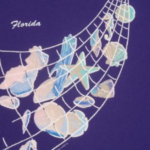 Vintage 1991 Purple Florida Tourist T-Shirt XL