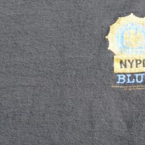 Vintage 1994 NYPD Blue Badge Black Cotton T Shirt XL