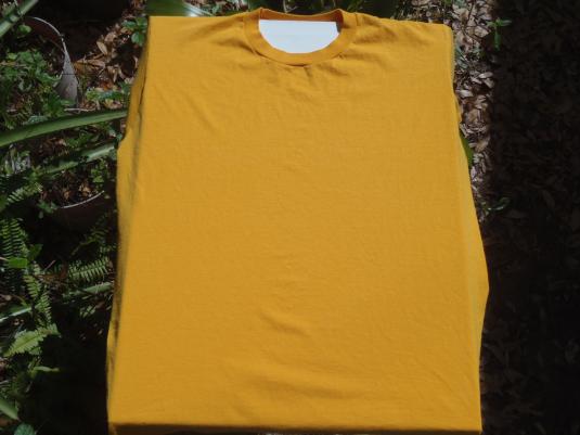 Vintage 1990s Blank Gold T-Shirt by Jerzees L