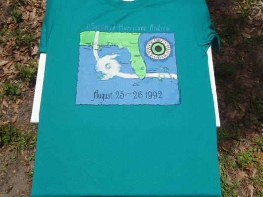Vintage 1992 Hurricane Andrew T-Shirt M