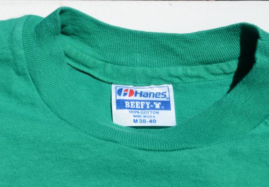Vintage 1980s Greene Turtle Softball Team Green T Shirt M