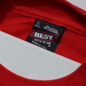 Vintage 1990s Jacks Meats Poulan GA Red T-Shirt L