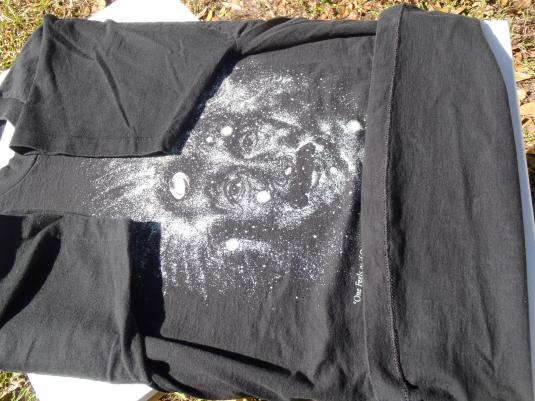 Vintage 1990s Einstein Amongst the Stars Black T-Shirt XL