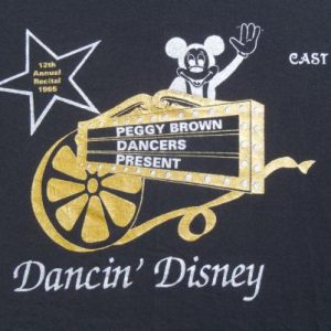 Vintage 1995 Peggy Brown Dance Troupe Disney WTF T Shirt S