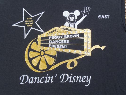 Vintage 1995 Peggy Brown Dance Troupe Disney WTF T Shirt S